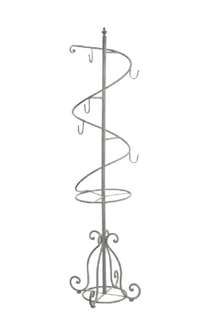 Vešiak Jolipa Spiral (52x52x181cm) (Sivá)