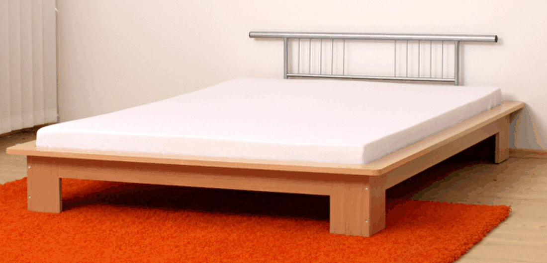 Manželská posteľ 150 cm Kréta 2 (s roštom a matracom)