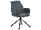 Jedálenská stolička Hagga-399-GREY2 (sivá + čierna)