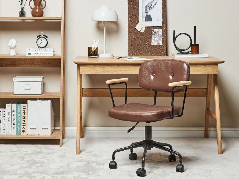 Kancelárska stolička Asta (hnedá)