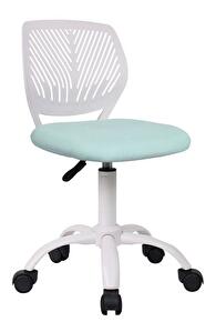 Detská otočná stolička SELMA (neomint + biela)