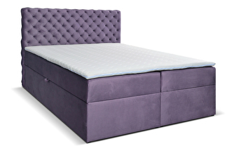 Kontinentálna posteľ 140 cm Orimis (fialová)