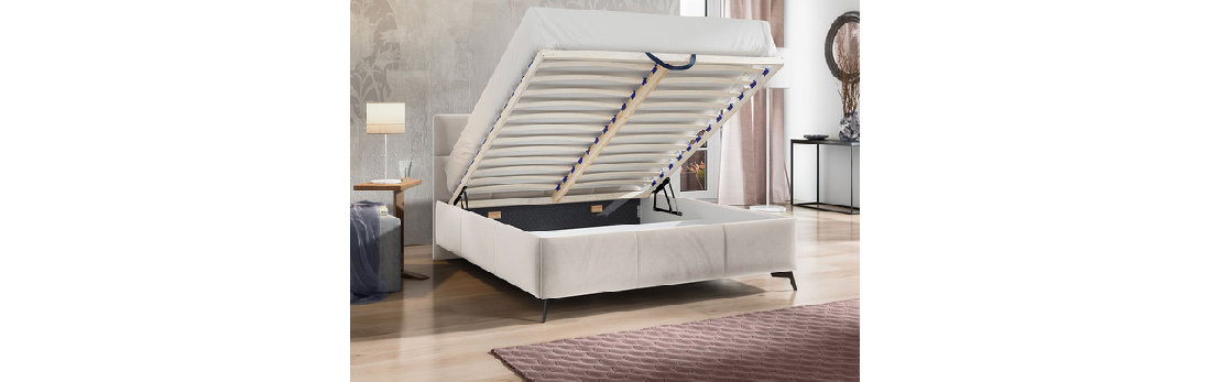 Čalúnená posteľ s kontajnerom Waverly (180x200) (Fresh 32)