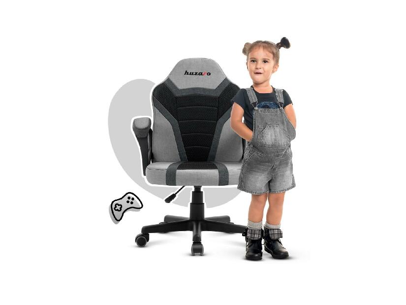 Detská herná stolička Rover 1 (čierna + sivá)