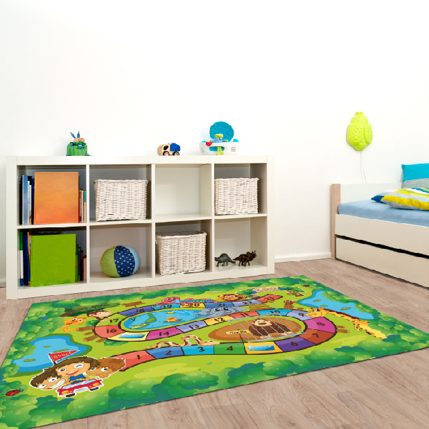 Detský koberec 100x150 cm Zildre (viacfarebný + vzor ZOO) *výpredaj