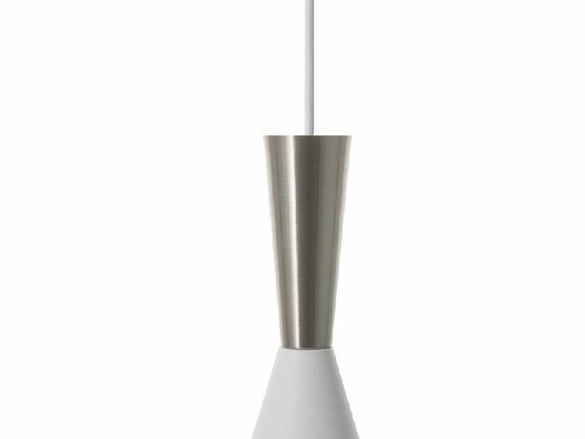 Závesná lampa Tagum (biela a strieborná)