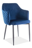 Jedálenská stolička Amiee (modrá + sivá)