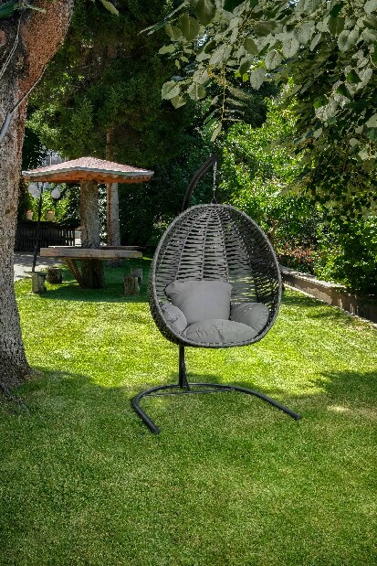 Záhradná hojdacia stolička Finnikin (sivá)