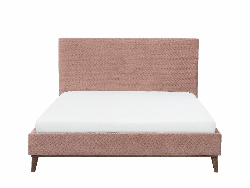 Manželská posteľ 180 cm BARON (s roštom) (ružová)