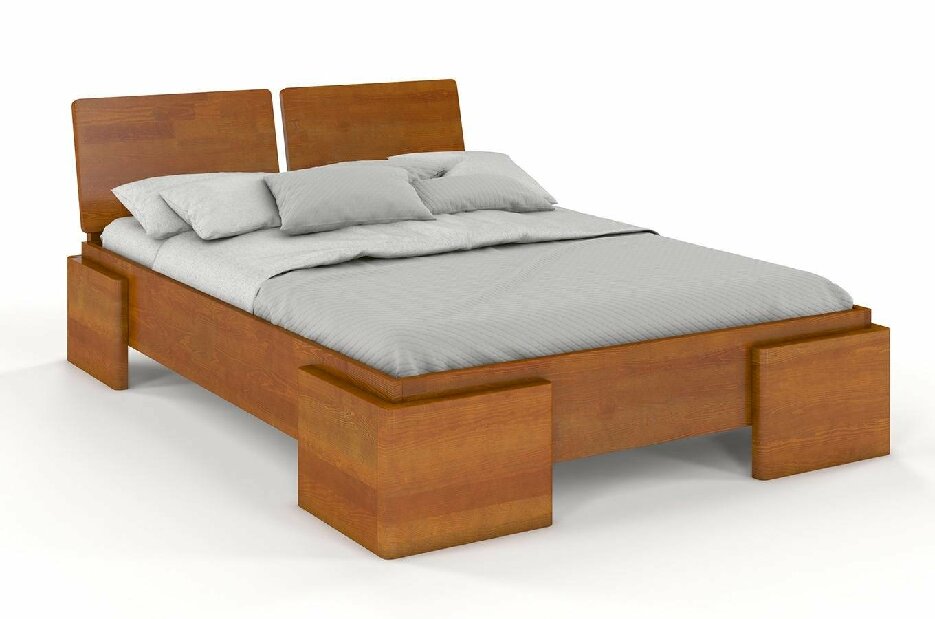 Manželská posteľ 180 cm Naturlig Jordbaer High (borovica)
