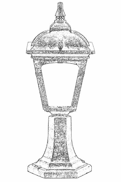 Vonkajšie nástenné svietidlo Becca (hnedá)