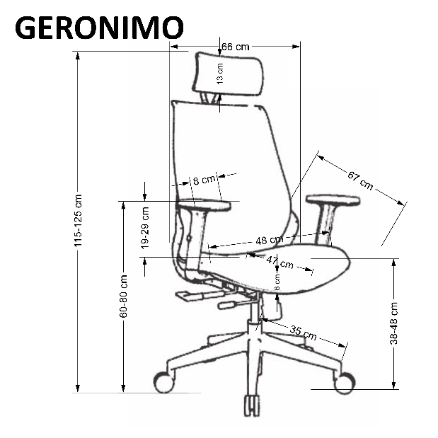 Kancelárska stolička Geia