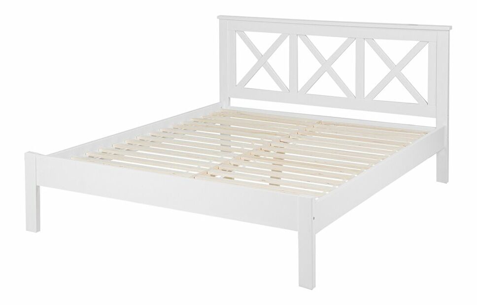 Manželská posteľ 180 cm Taylor (biela) (s roštom)