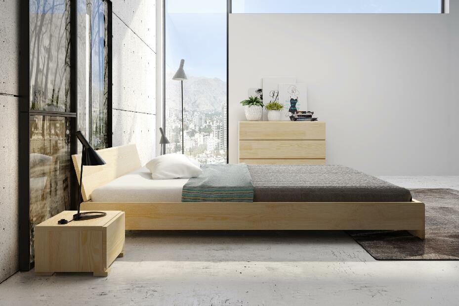 Manželská posteľ 140 cm Naturlig Galember Long (borovica) (s roštom)