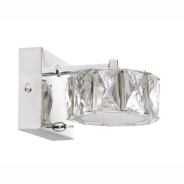Stropné/nástenné svietidlo LED Amur 49350-1W (chróm + priehľadná)