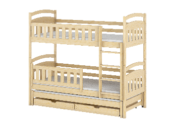Detská posteľ 90 x 200 cm BLAIR (s roštom a úl. priestorom) (borovica)