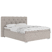 Manželská posteľ Boxspring 160 cm Morrea (sivohnedá) (s matracom)