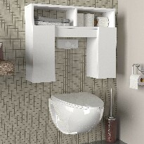 Kúpeľňová skrinka Giuseppe (Biela)