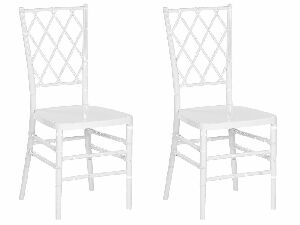 Set 2 ks. jedálenských stoličiek CLARO (biela)