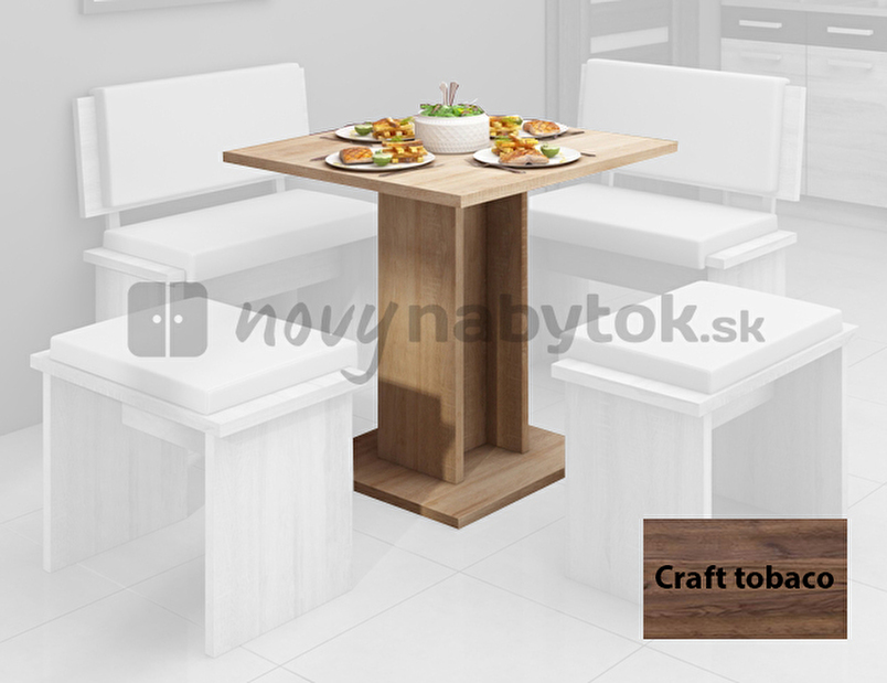 Jedálenský stôl Bond BON-04 3 (pre 4 osoby) (craft tobaco) *výpredaj