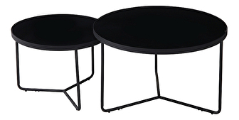 Konferenčný stolík Isabelle (čierna + čierna)