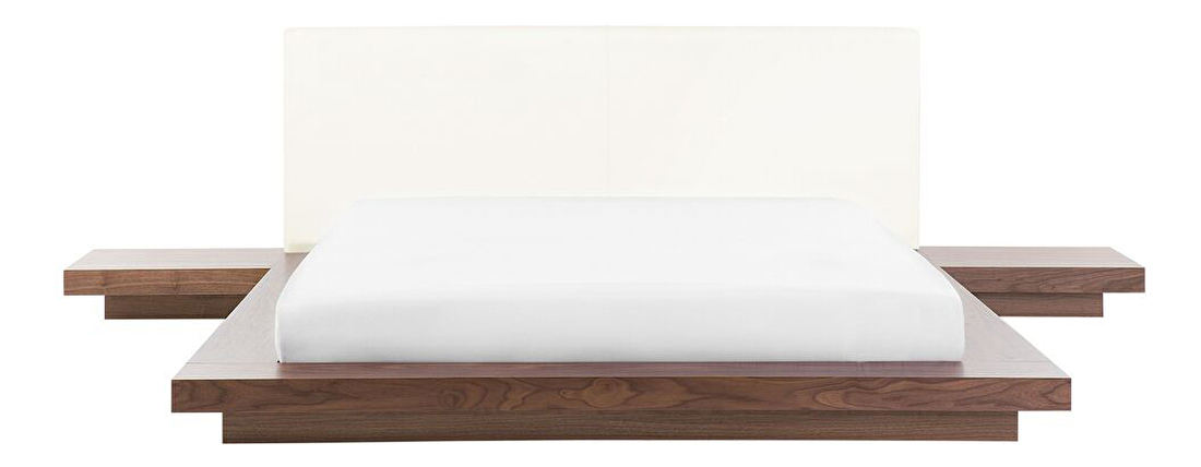 Manželská vodná posteľ 160 cm Zendaya (hnedá) (s matracom)