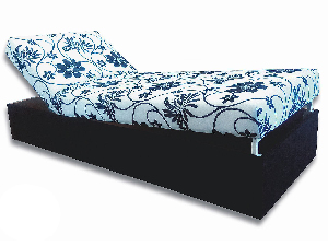 Jednolôžková posteľ (váľanda) 80 cm Darcy (Čierna 39 + Stela)