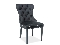 Jedálenská stolička Aurore Velvet (čierna)