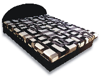 Manželská posteľ 160 cm Elvina (s penovými matracmi)