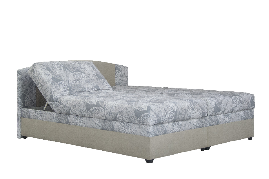 Manželská posteľ 180 cm Blanár Kappa (béžová) (s roštami a matracmi Alena)