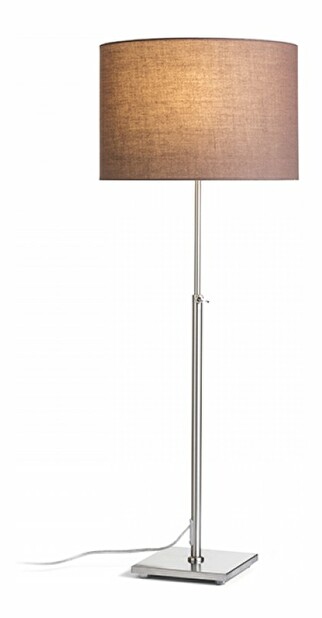 Stolná lampa Edika 230V E27 42W (hnedá + matný nikel)