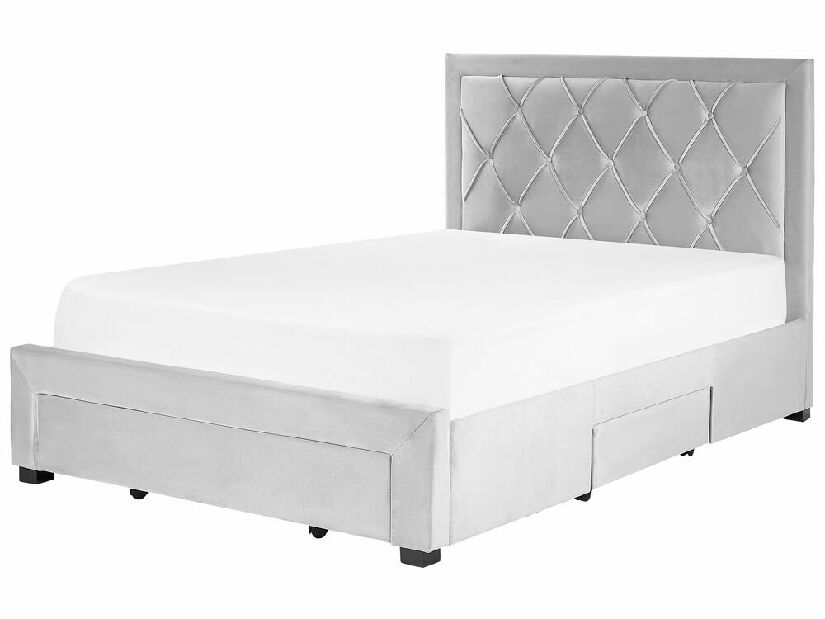 Manželská posteľ 140 cm Levi (sivá)