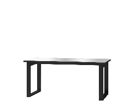 Jedálenský stôl Henry Typ 92 (sivá + sivý vysoký lesk) (pre 6 až 8 osôb)