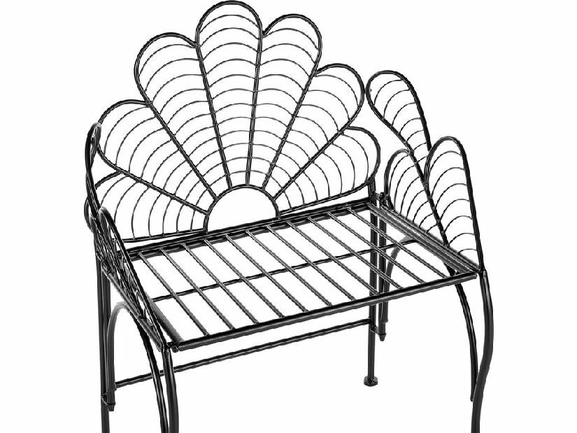 Záhradná stolička Ligza (čierna)