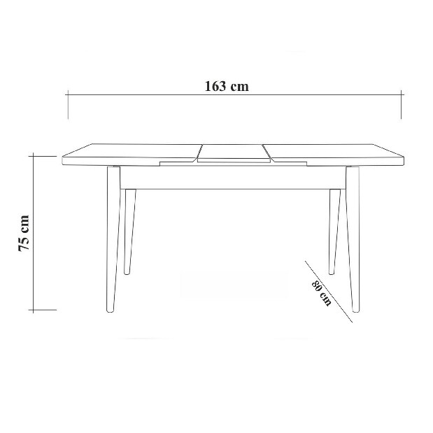 Rozkladací jedálenský stôl s 2 stoličkami a lavicou Vlasta (borovica antlantic + pistáciová)