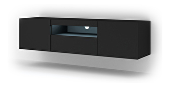 TV stolík/skrinka Aurora (čierny mat)