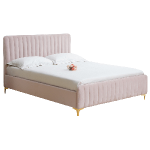 Manželská posteľ 140 cm Karilla (ružová) (s roštom)