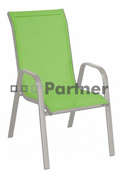 Záhradná stolička Gloria zelená (kov)