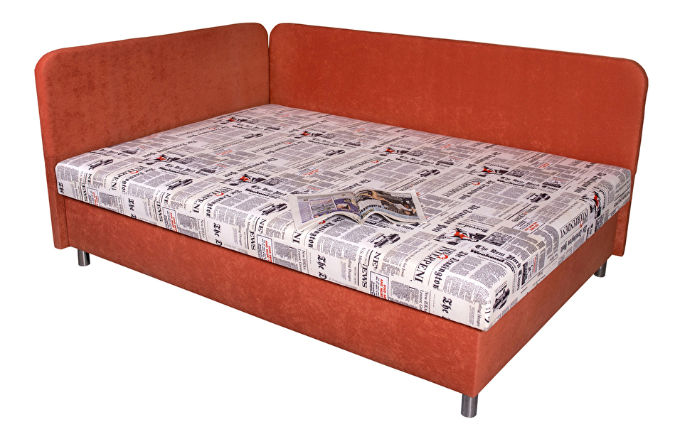 Manželská posteľ 140 cm Benab Hobby (s roštom, matracom a vankúšmi)