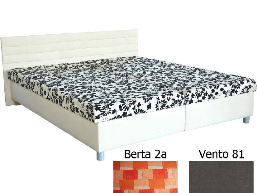 Manželská posteľ 180 cm Etile (so sendvičovým matracom) (Vento 81 + Berta 2a) *výpredaj