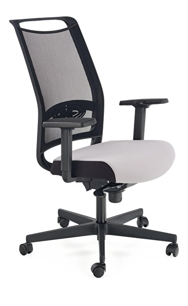Kancelárska stolička Galatta (čierna + sivá)