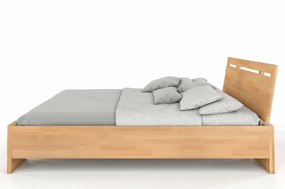 Manželská posteľ 200 cm Naturlig Bokeskogen High (buk)