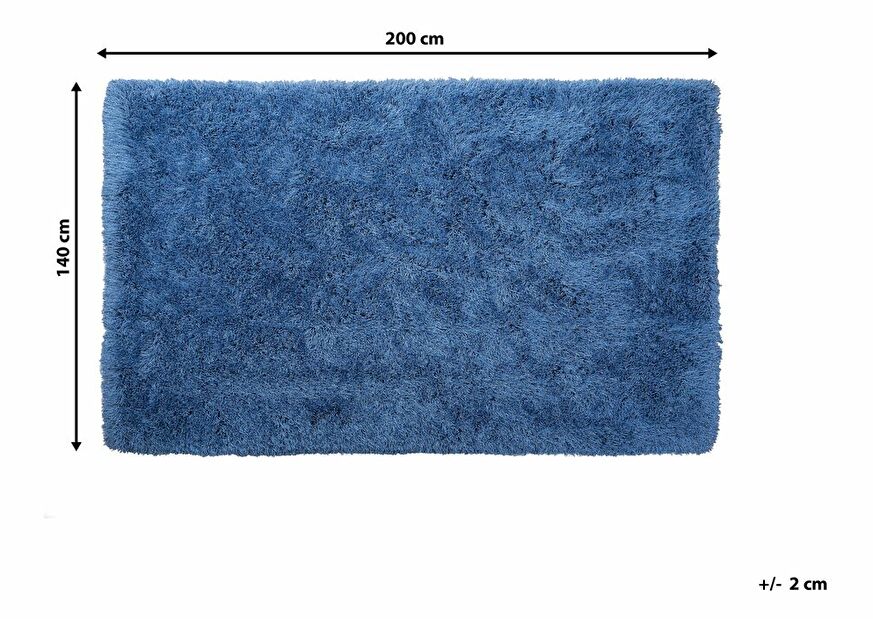 Koberec 200 cm Caiguna (modrá)