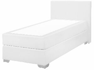 Jednolôžková posteľ Boxspring 90 cm PREMIER (s matracmi) (biela)