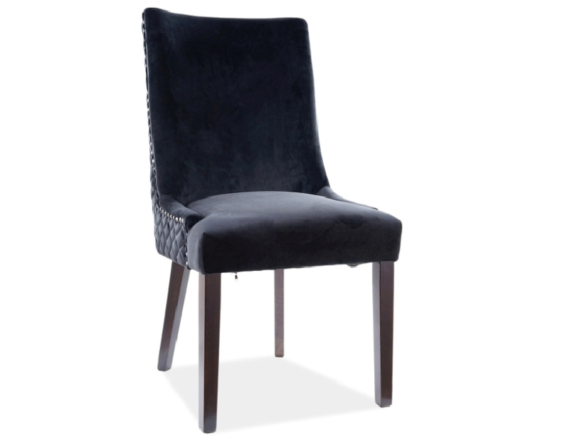 Jedálenská stolička Lelah (čierna + čierna)