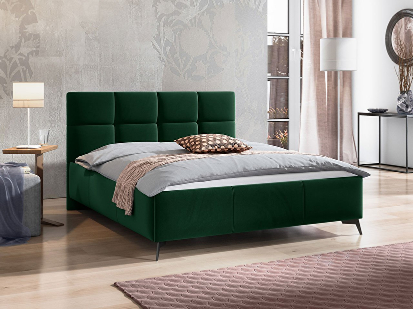 Čalúnená posteľ s kontajnerom Mirjan Waverly (140x200) (Fresh 13)