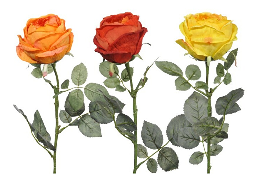 Kvetina Jolipa Ruža (74x0x0cm) (Žltá + Oranžová) (3ks)