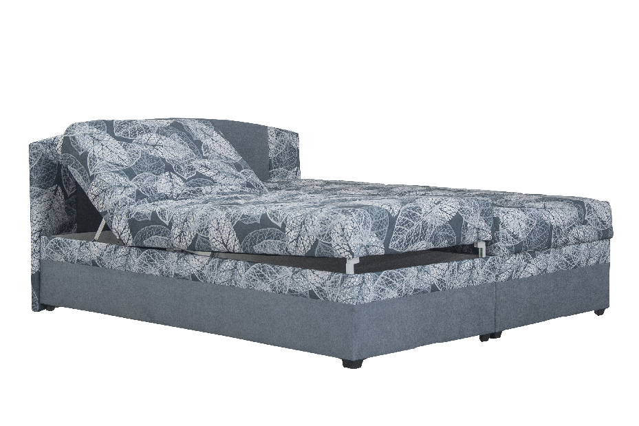Manželská posteľ 180 cm Blanár Kappa (sivá) (s roštami a matracmi Alena)