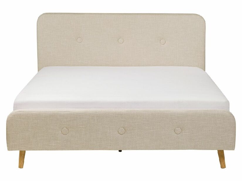 Manželská posteľ 160 cm ROME (s roštom) (béžová)