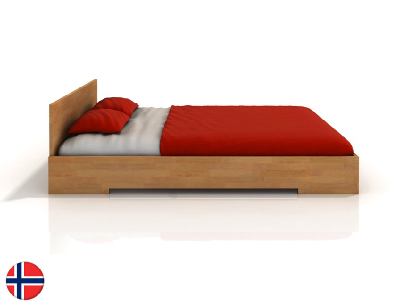 Manželská posteľ 160 cm Naturlig Kirsebaer (buk) (s roštom)